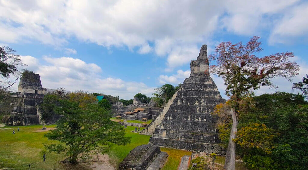 Tikal national park main plaza