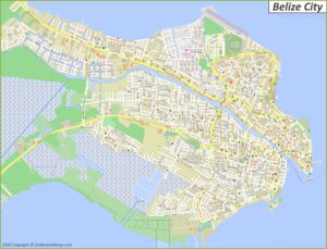 map of belize city