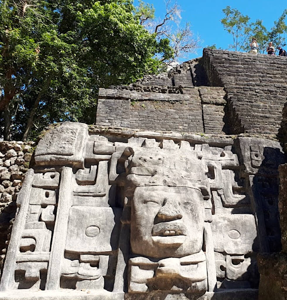 entrance to lamanai archeological site